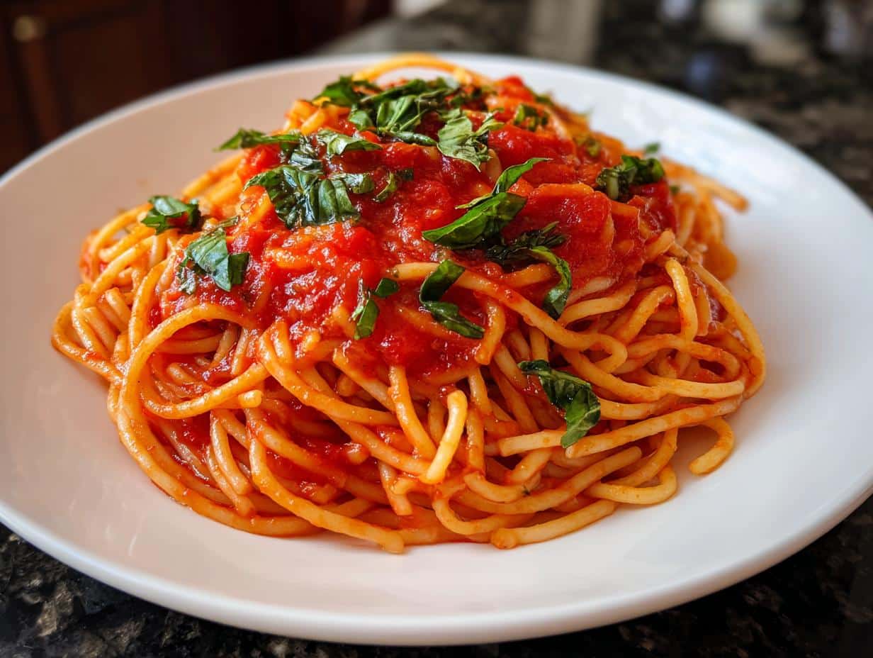 Spaghetti marinara - detail 3