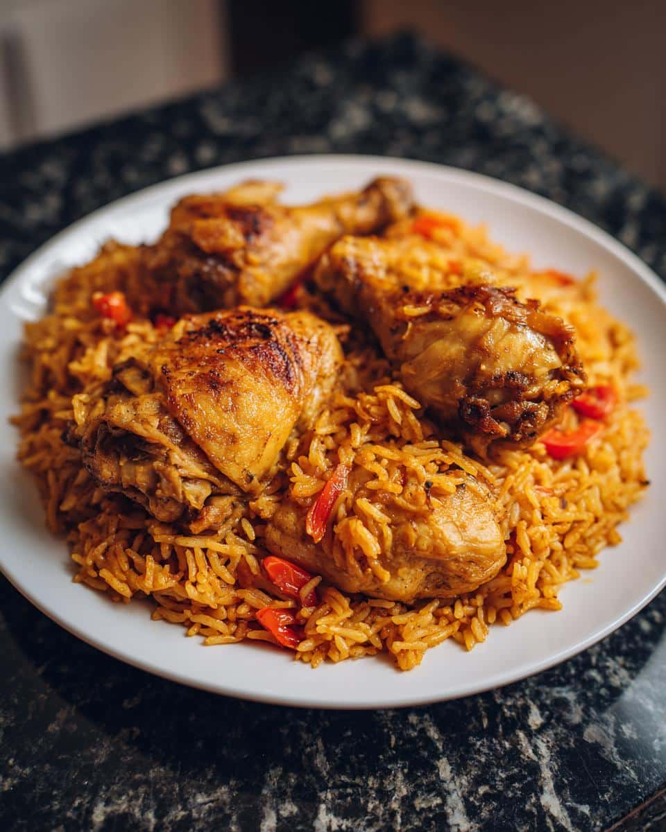 Spanish chicken and rice - detail 2