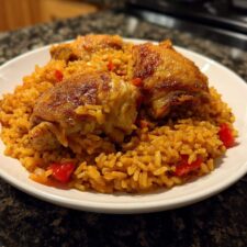 Heartwarming Spanish Chicken and Rice Recipe Ready in 40 Minutes