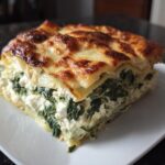 Spinach ricotta lasagna