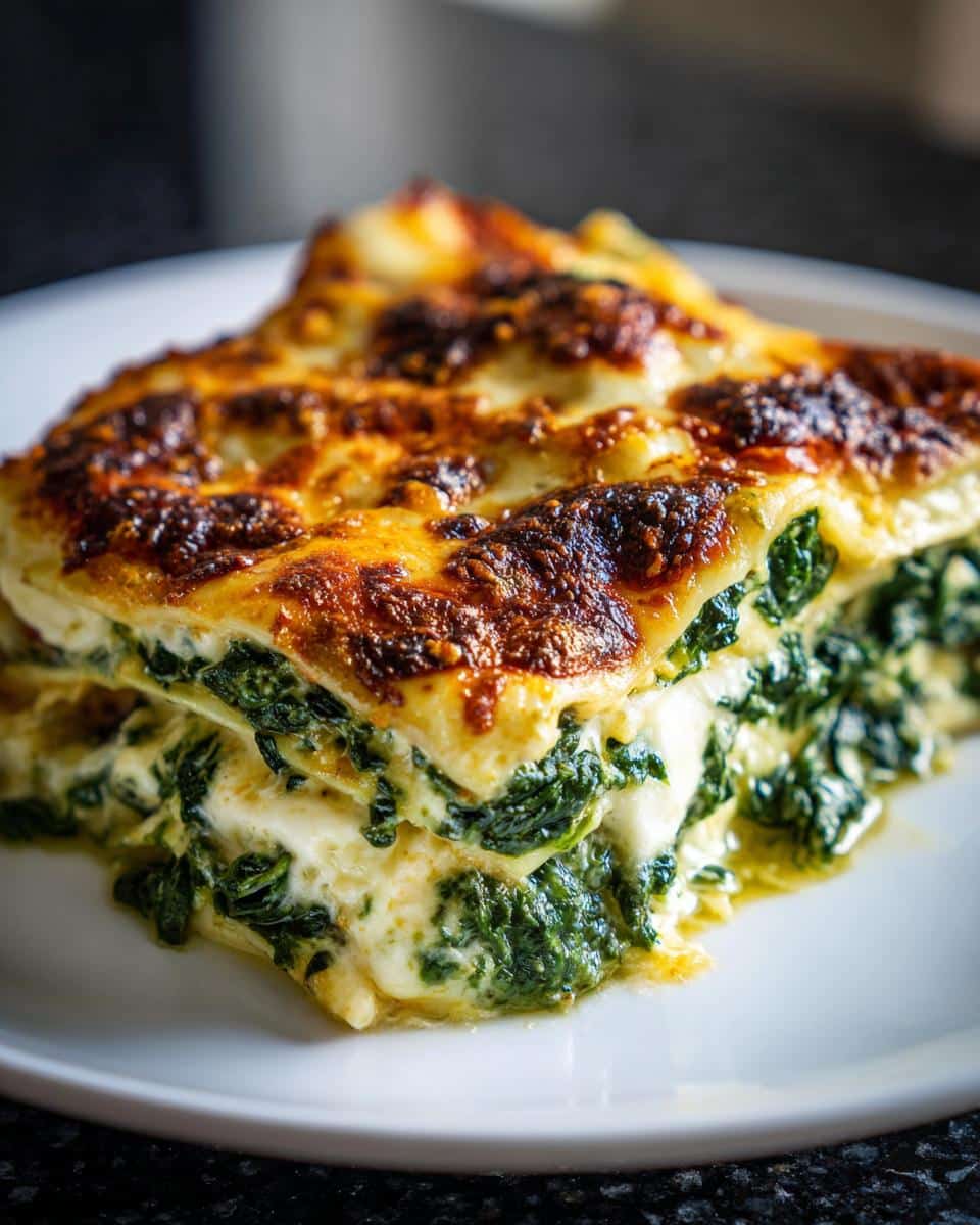 Spinach ricotta lasagna - detail 3
