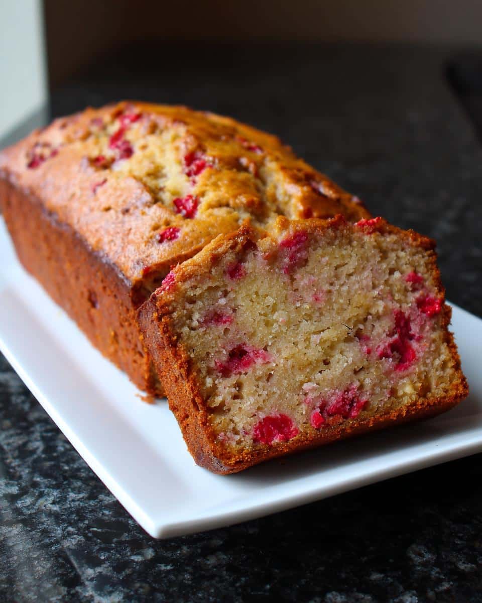 Strawberry banana bread - detail 1