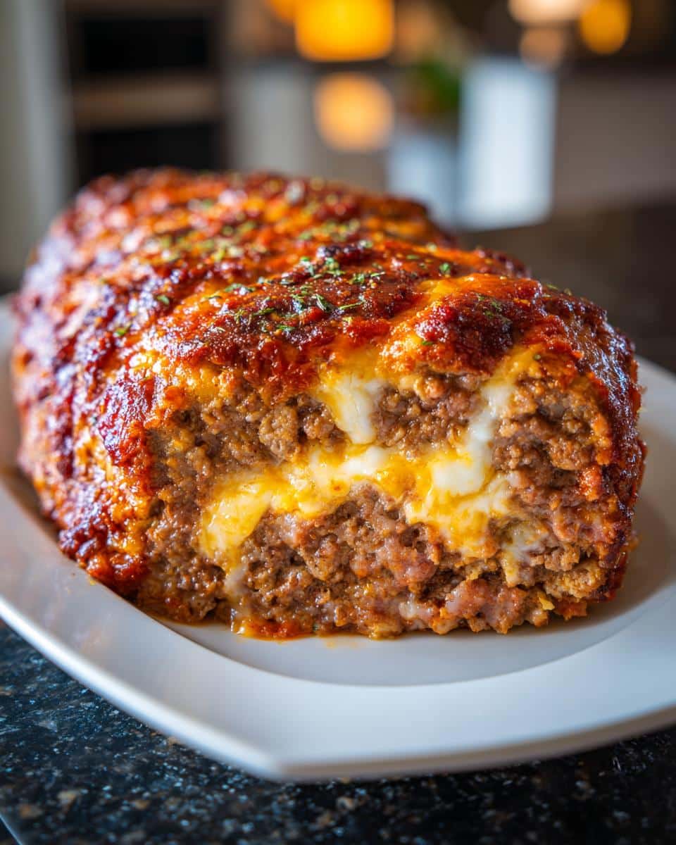 Stuffed meatloaf - detail 1