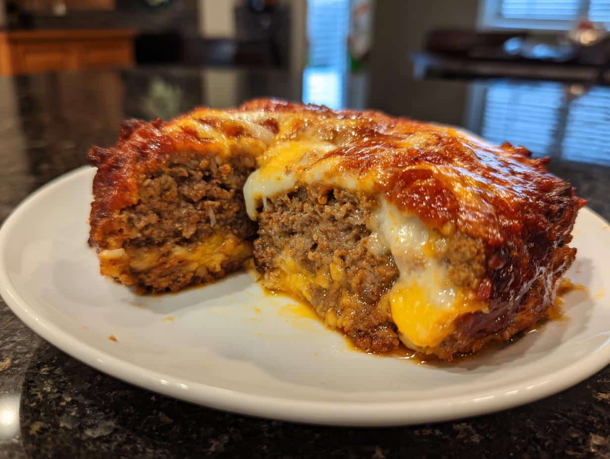 Stuffed meatloaf - detail 2