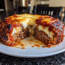 Mouthwatering Stuffed Meatloaf with Cheesy Surprise Inside
