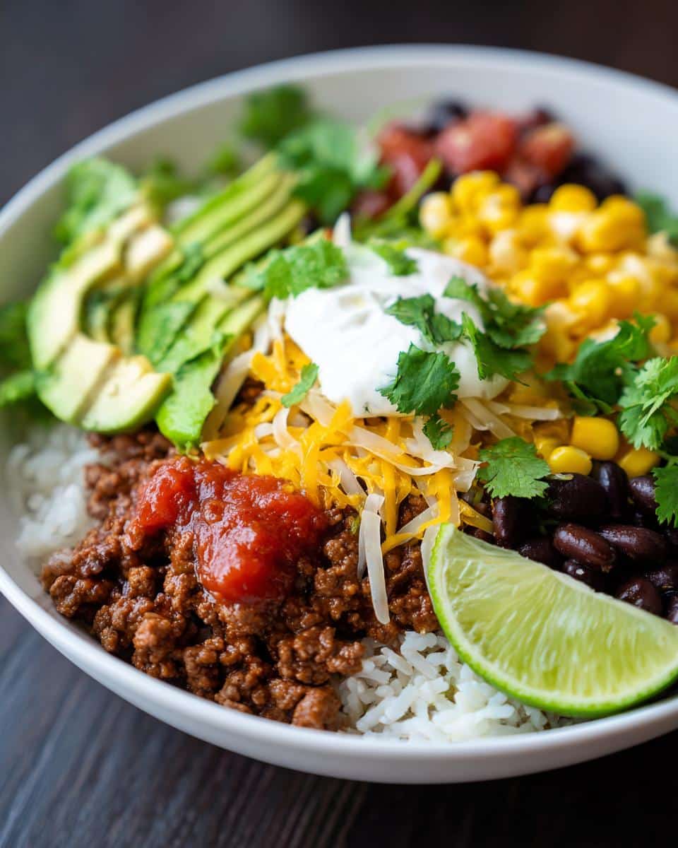 Taco burrito bowl - detail 2