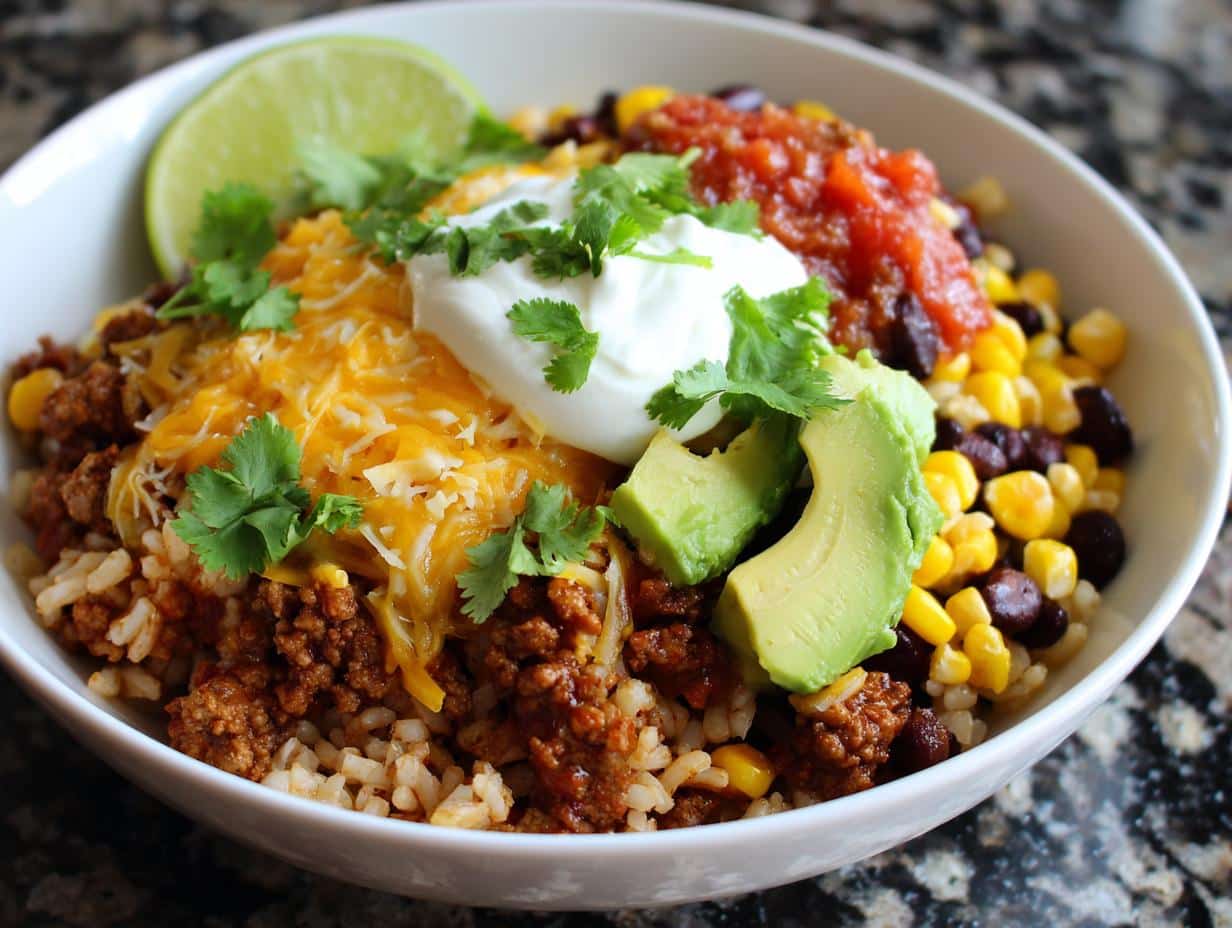 Taco burrito bowl - detail 3