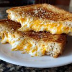 Three cheese grilled sandwich