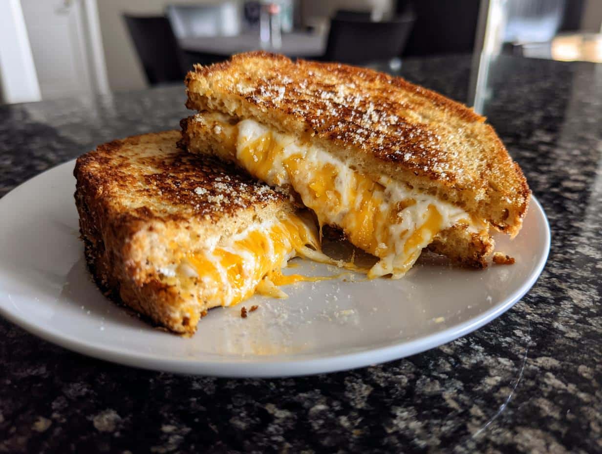 Three cheese grilled sandwich - detail 4