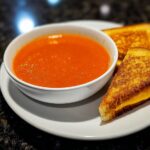 Tomato soup with grilled cheese