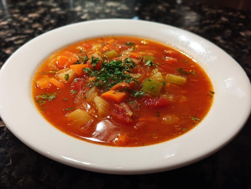 Tomato vegetable soup