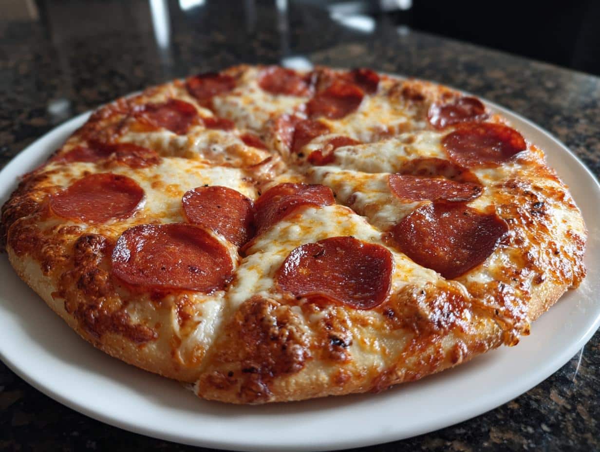 Turkey pepperoni pizza - detail 1