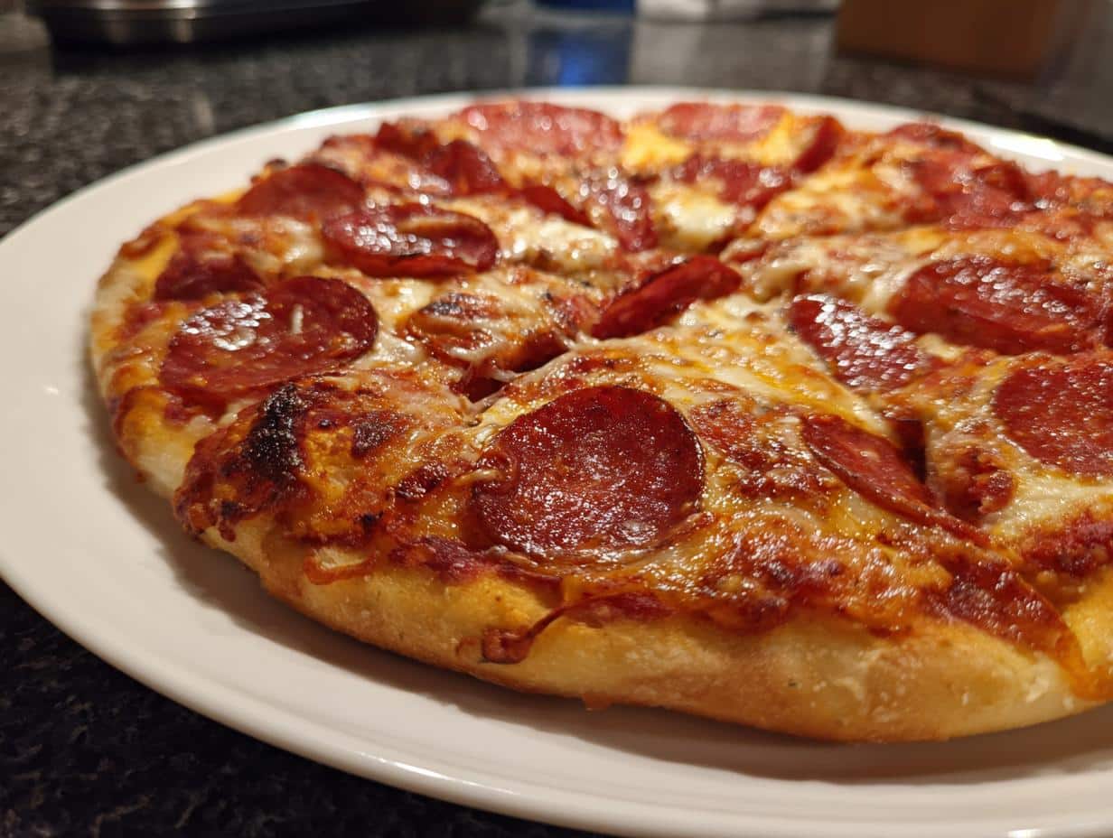 Turkey pepperoni pizza - detail 2