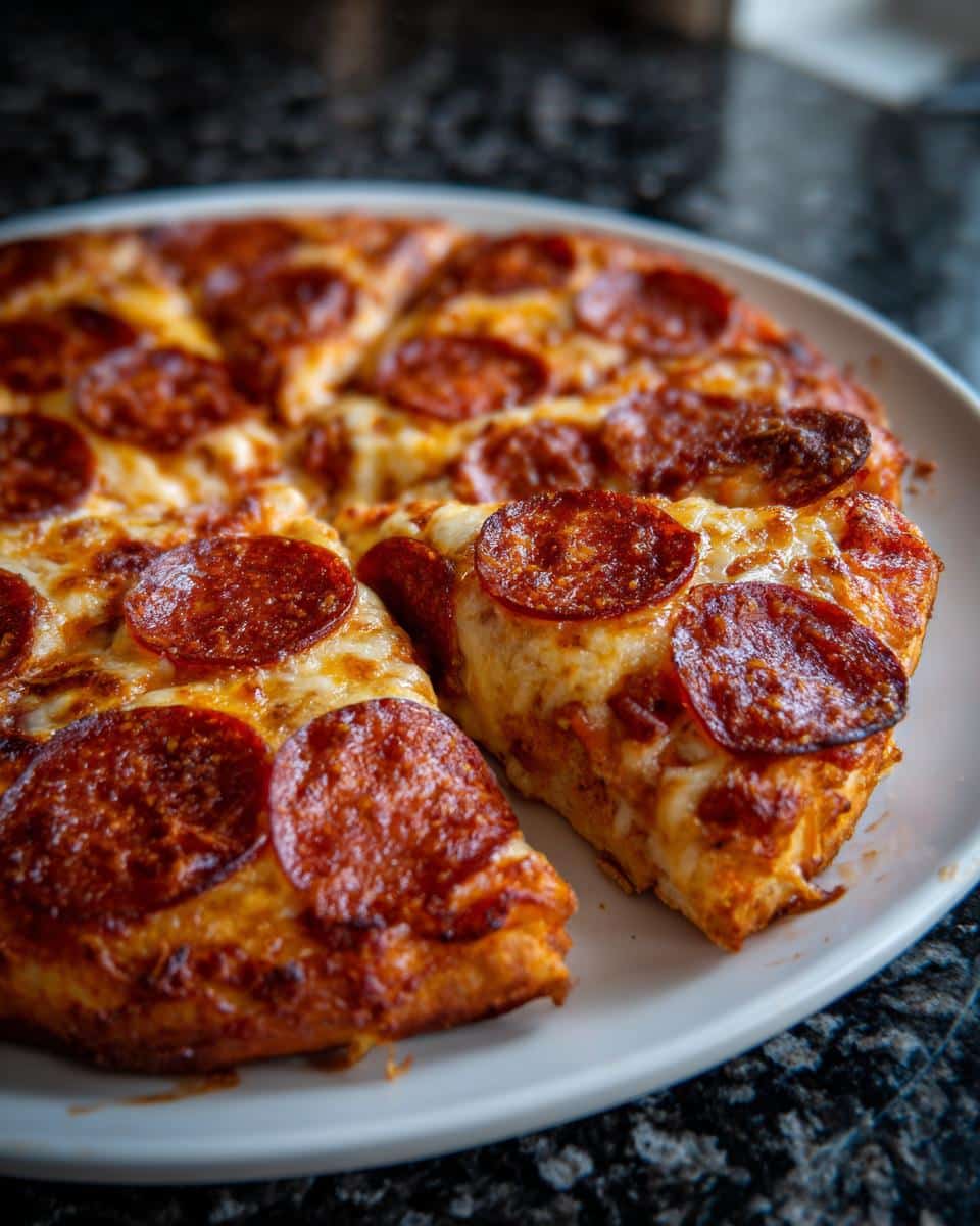 Turkey pepperoni pizza - detail 3