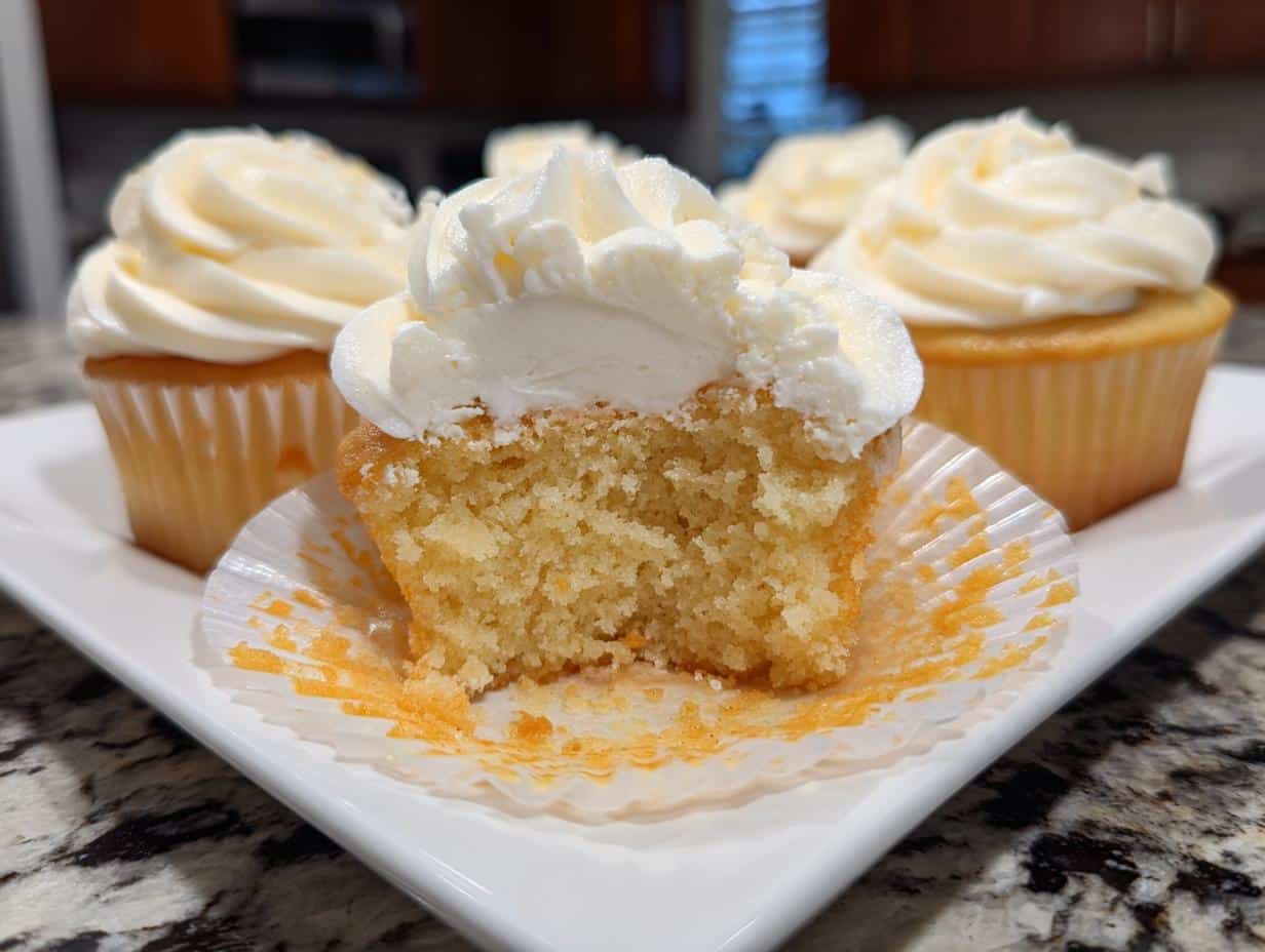 Vanilla cupcakes - detail 2