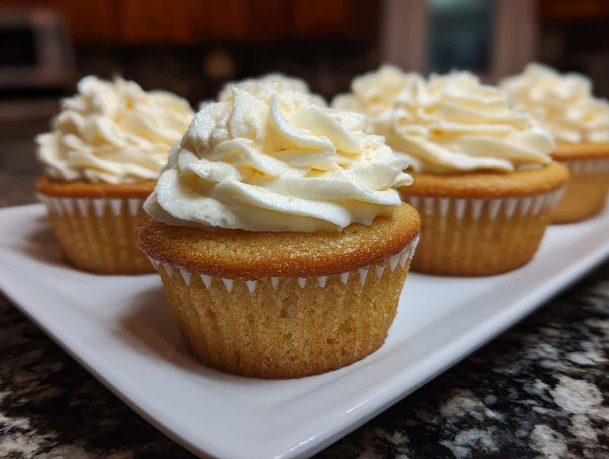 Vanilla cupcakes - detail 4