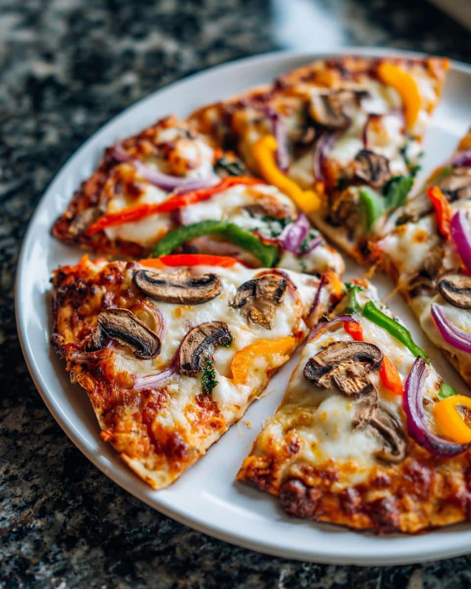 Vegetable flatbread - detail 1