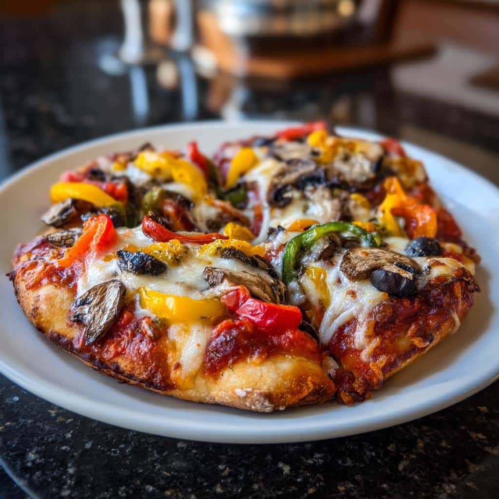 Vegetable pizza - detail 1