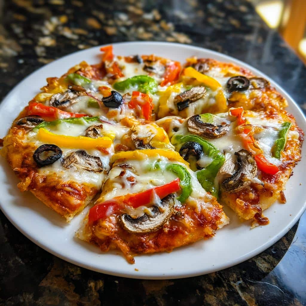 Vegetable pizza - detail 2