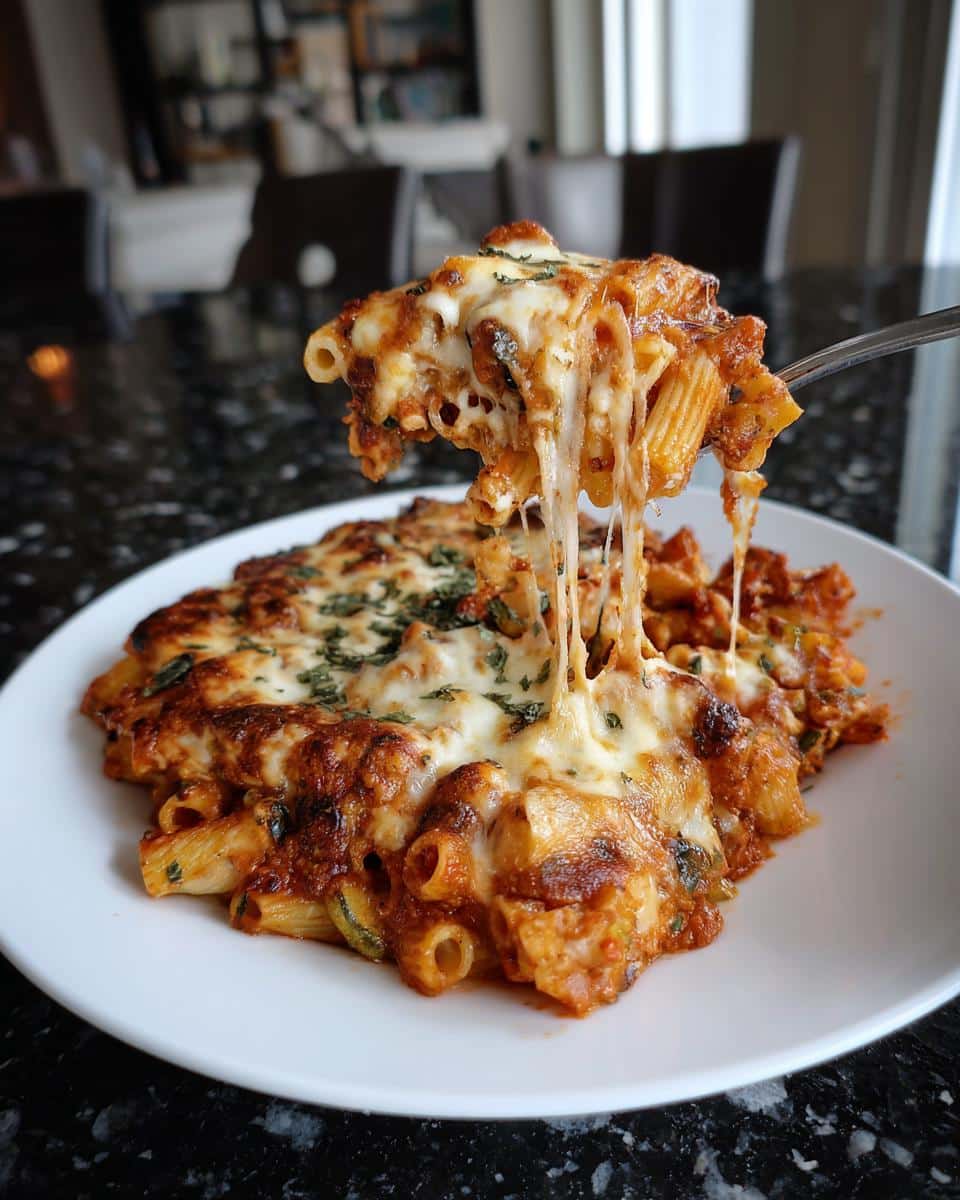 Vegetarian baked ziti - detail 1