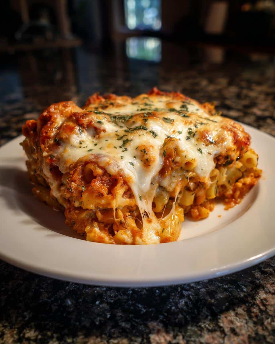 Vegetarian baked ziti - detail 2