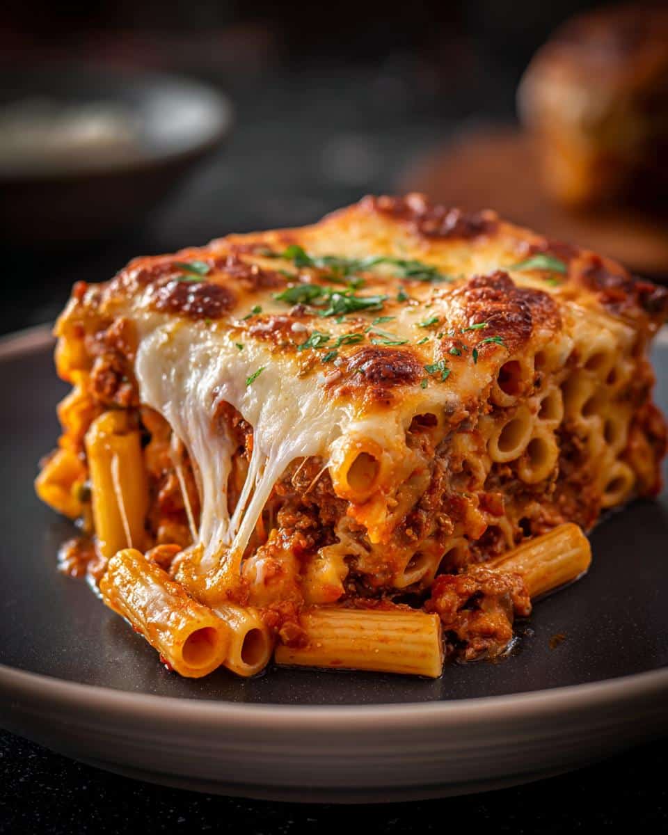 Vegetarian baked ziti - detail 3