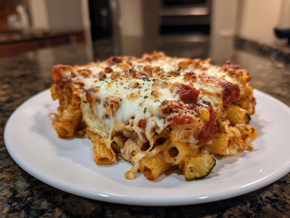 Vegetarian baked ziti - detail 4