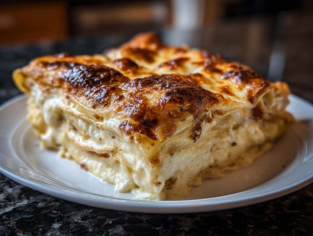 White sauce lasagna