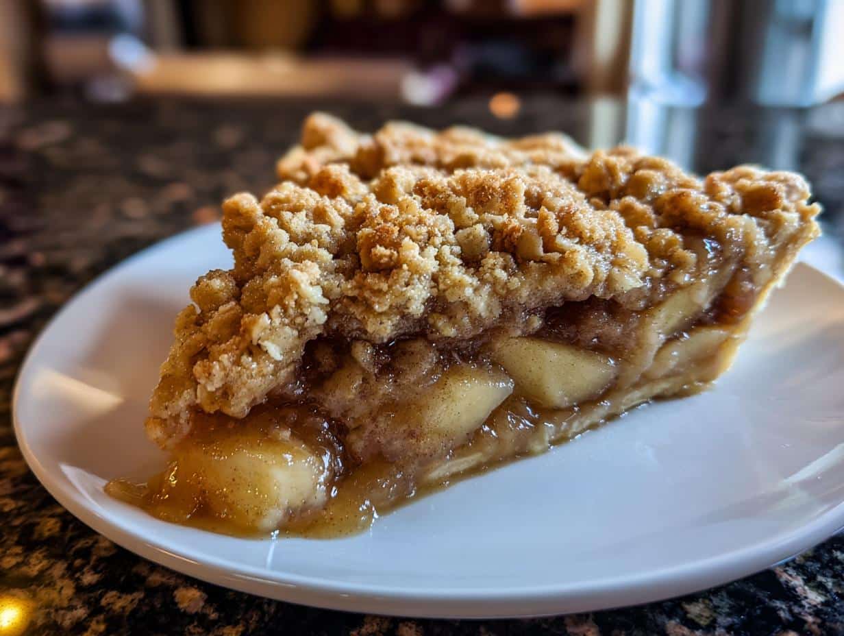 Apple crumble pie - detail 5