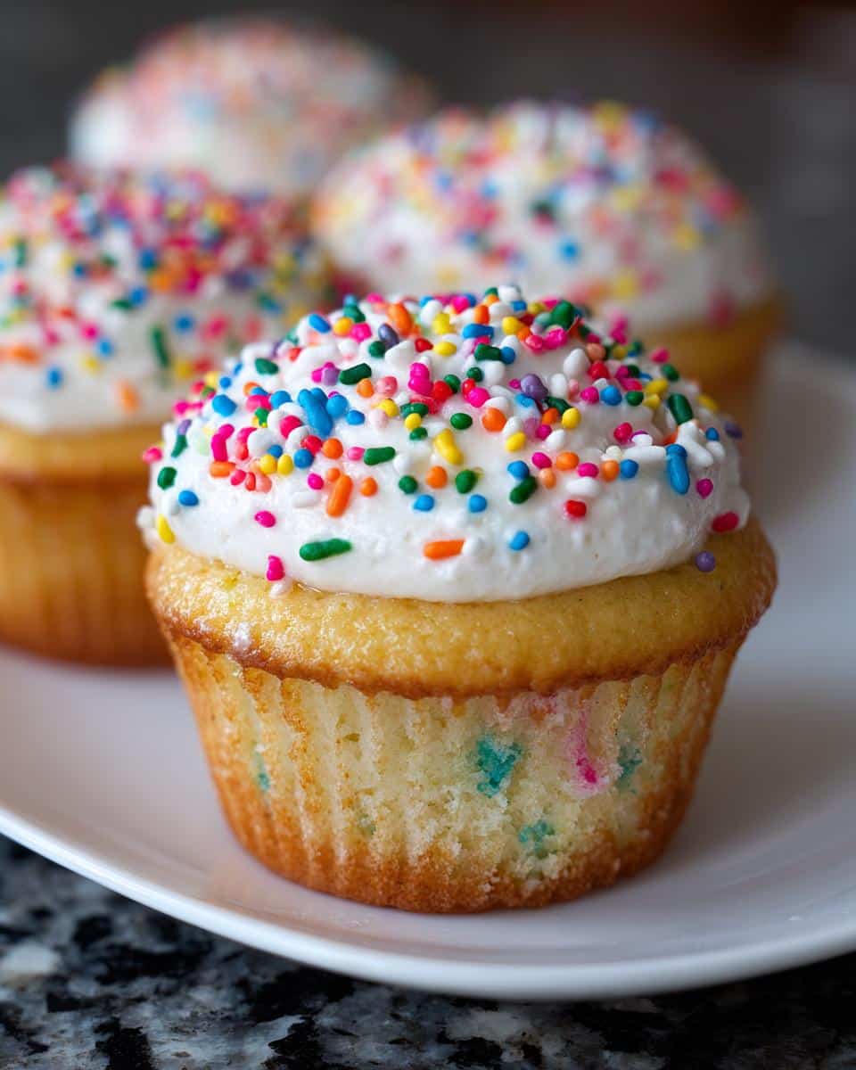 Funfetti cupcakes - detail 1