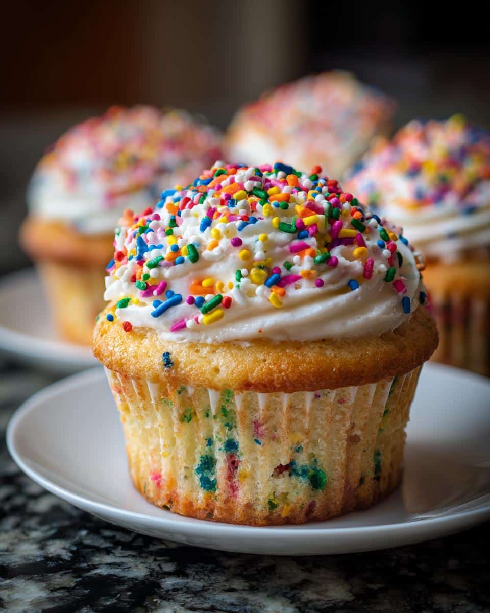 Funfetti cupcakes - detail 2