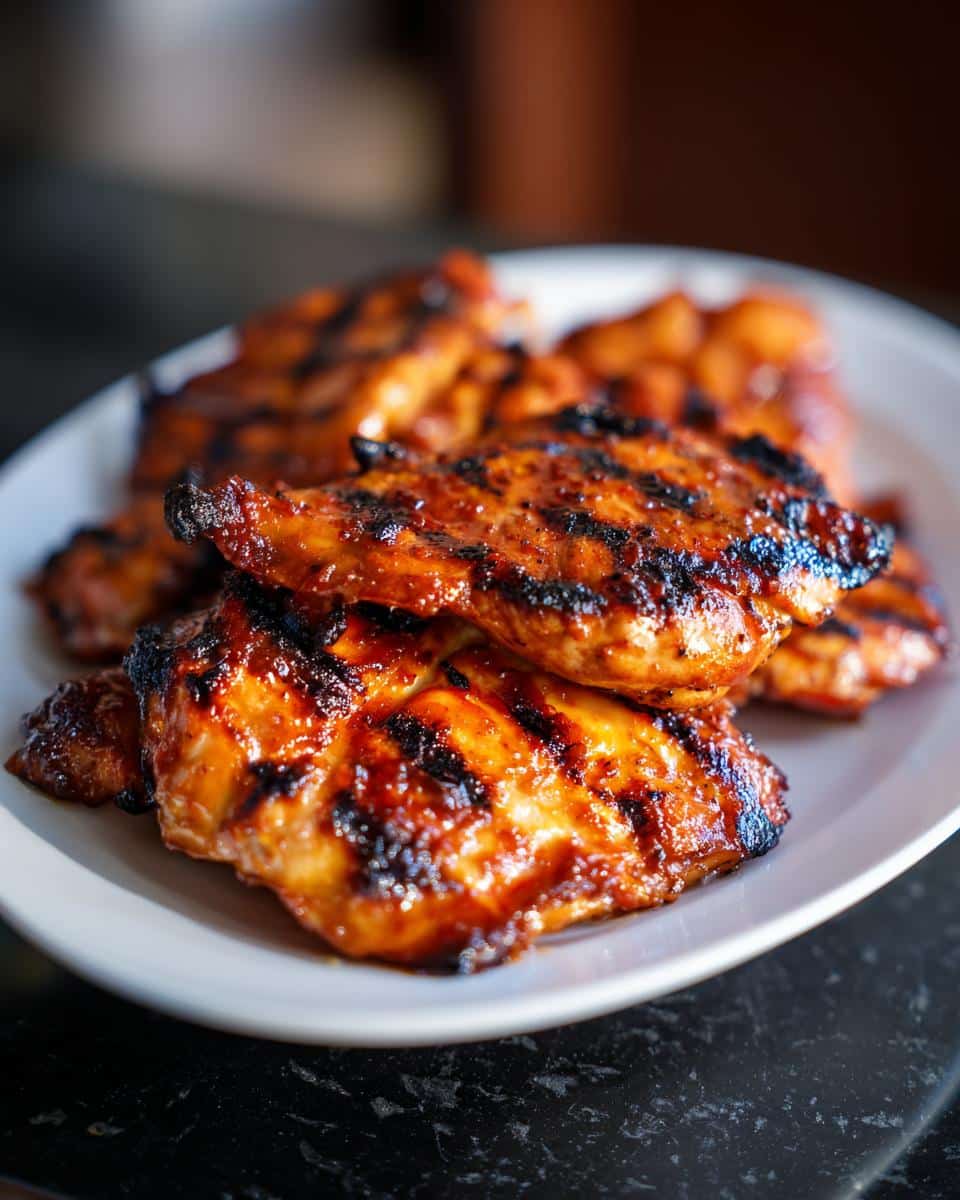 Grilled BBQ chicken - detail 2