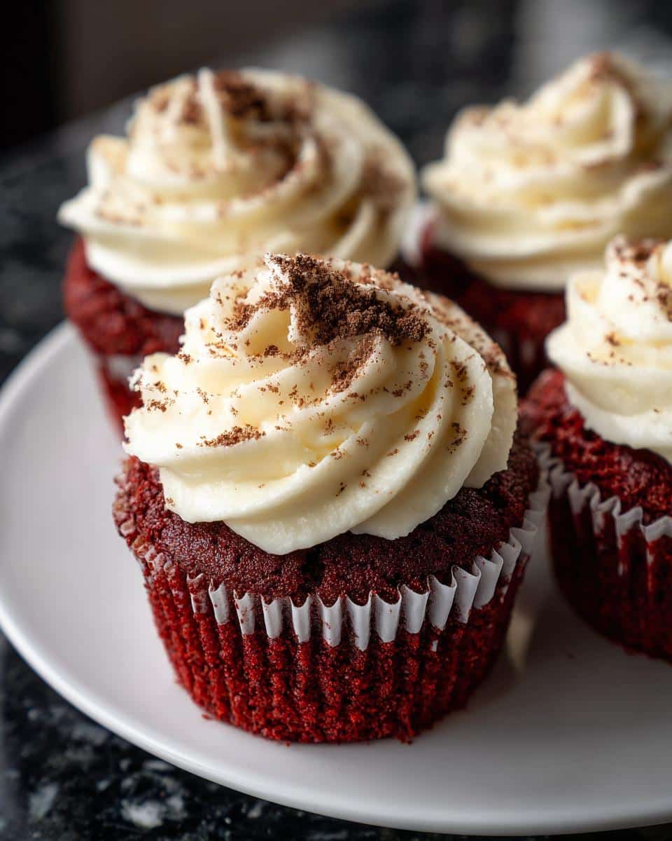 Red velvet cupcakes - detail 1