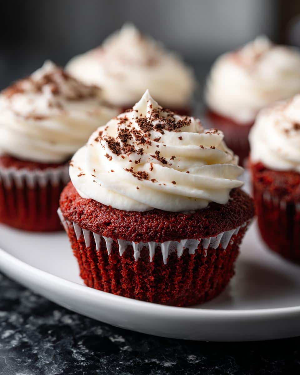 Red velvet cupcakes - detail 2