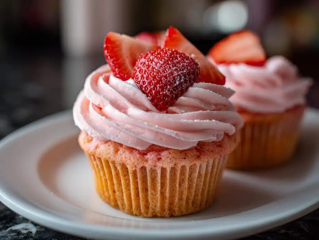 Strawberry cupcakes